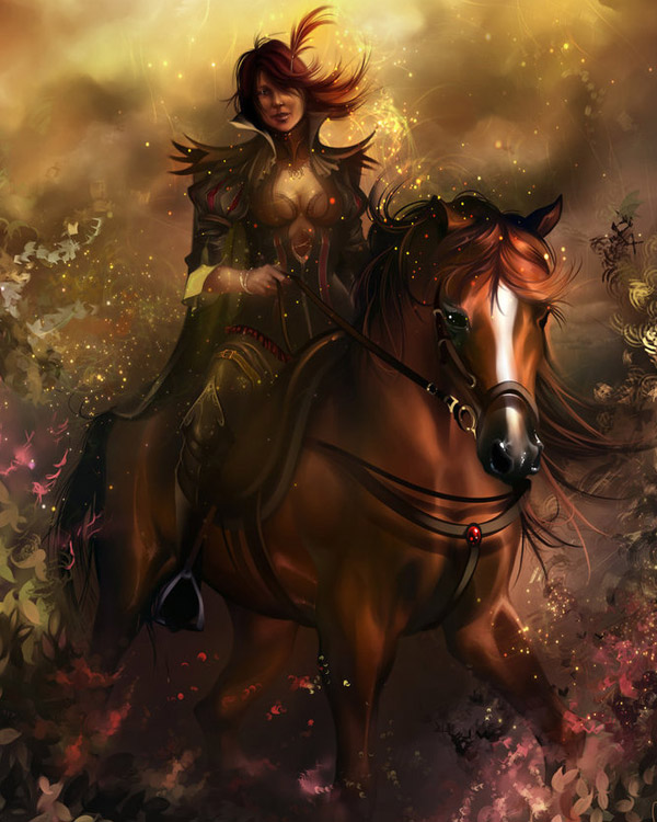 Lineage Inspired Fantasy Art Featuring Sinto-risky