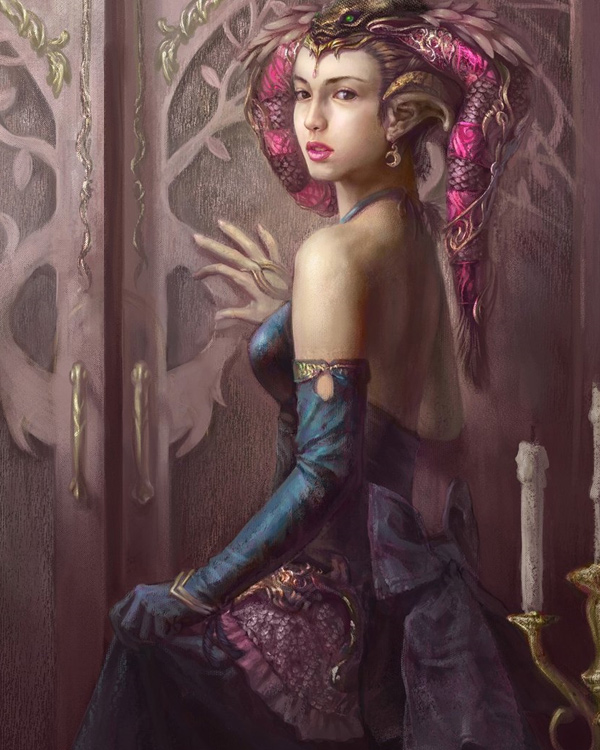 Glamorous Digital Paintings Featuring Hinshins