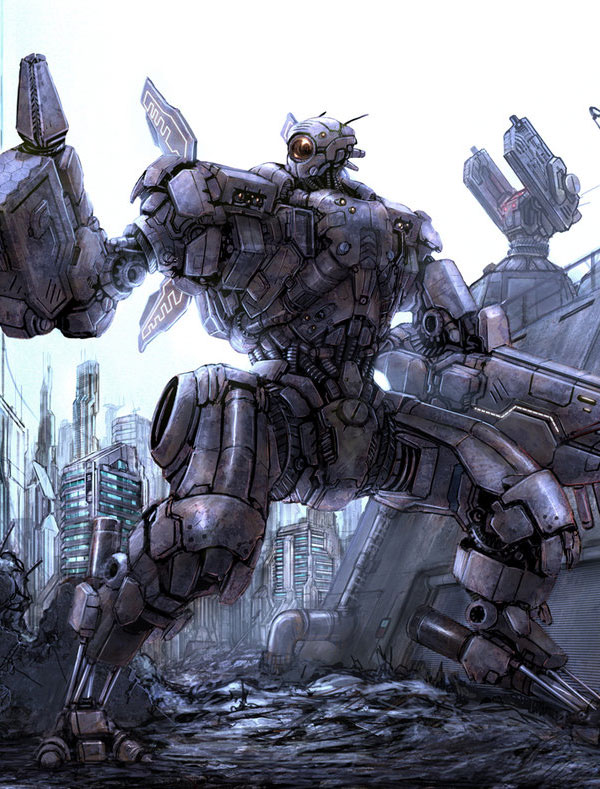 Exceptionally Detailed Mobile Armoured Units & Mecha Sci-fi Art