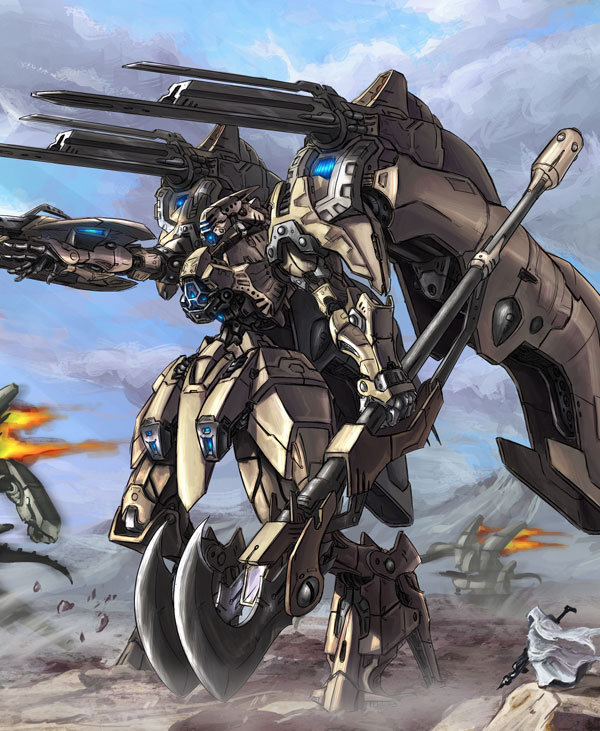 Exceptionally Detailed Mobile Armoured Units & Mecha Sci-fi Art