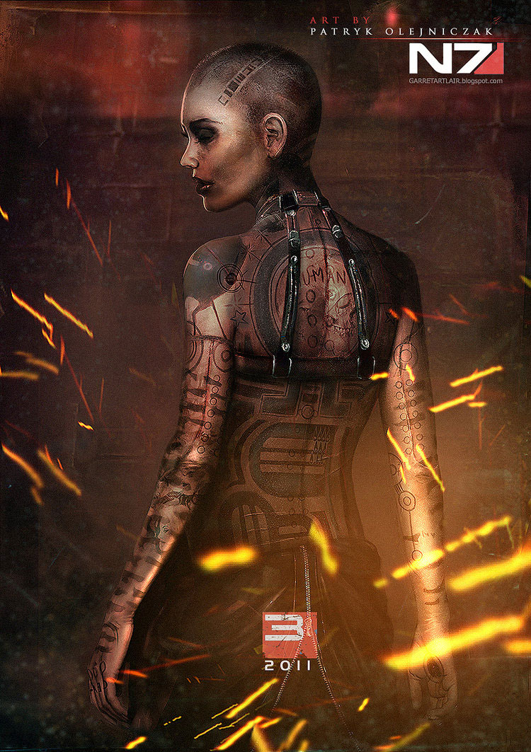 Mass Effect 3 Fan Art Featuring Patryk 'Garrett' Olejniczak