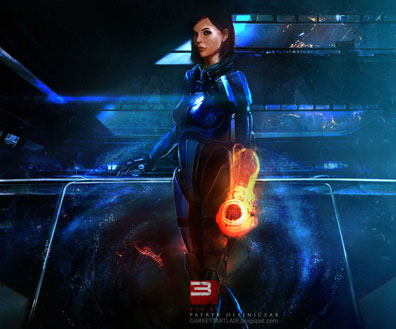 Mass Effect 3 Fan Art Featuring Patryk ‘Garrett’ Olejniczak