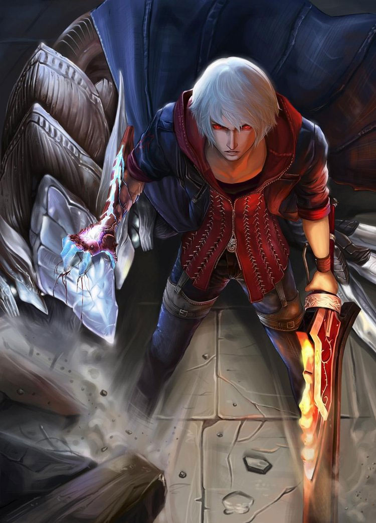 Devil May Cry & Fantasy Fan Art Featuring DanteWontDie