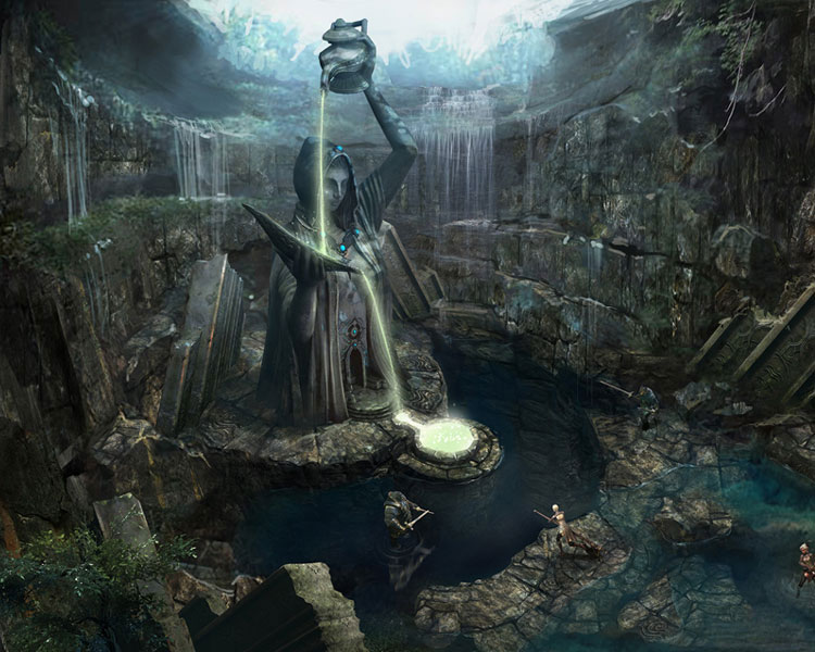 Beautiful Tera Environment Concept Art & Character Design